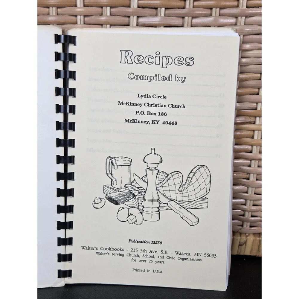 McKinney Christian Church Cookbook McKinney,‎ Kentucky Lydia Circle